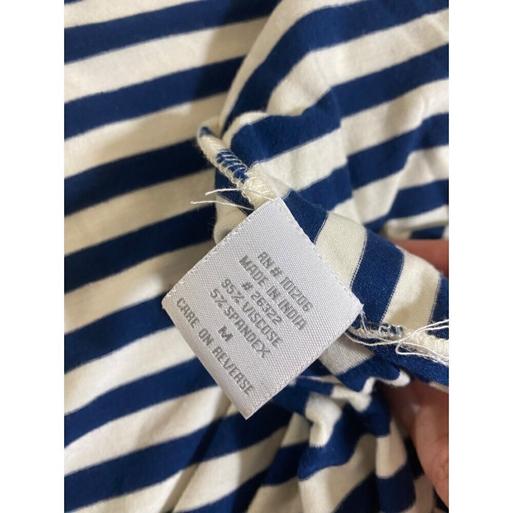 Soft Surroundings Women's Flortal Embroidered Stripped Open Front Duster - Mediu - Picture 12 of 12